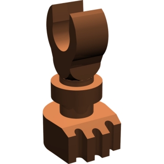 Lego noha kostlivce, červeno hnědá (6211892, 6240499)